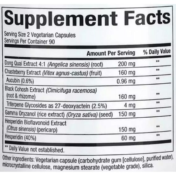 Комплекс при менопаузі Natural Factors WomenSense MenoSense Menopause Formula 180 Veg Caps | Зображення 1