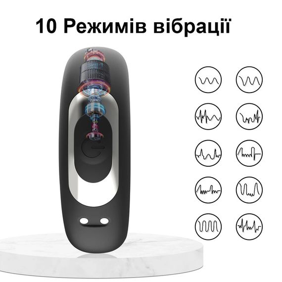 Ерекційне кільце з вібрацією (10 режимів, USB) | Зображення 6