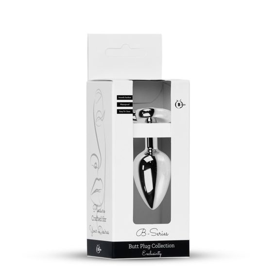 Анальна пробка - Jewellery Silver Heart Plug Red | Зображення 7