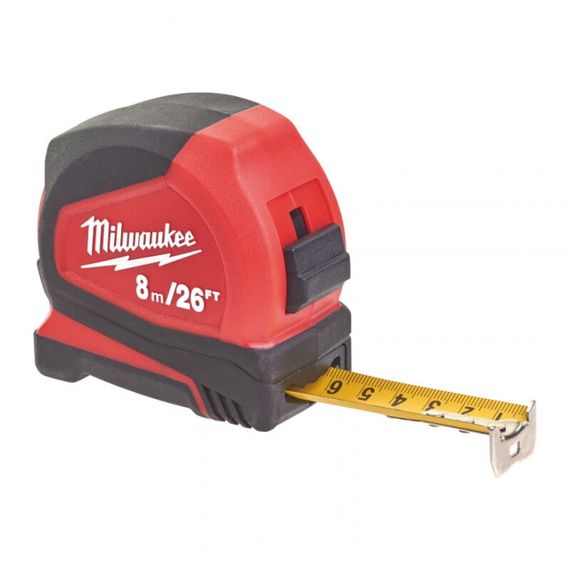 Рулетка Pro Compact MILWAUKEE, 8м/26фт (25 мм)