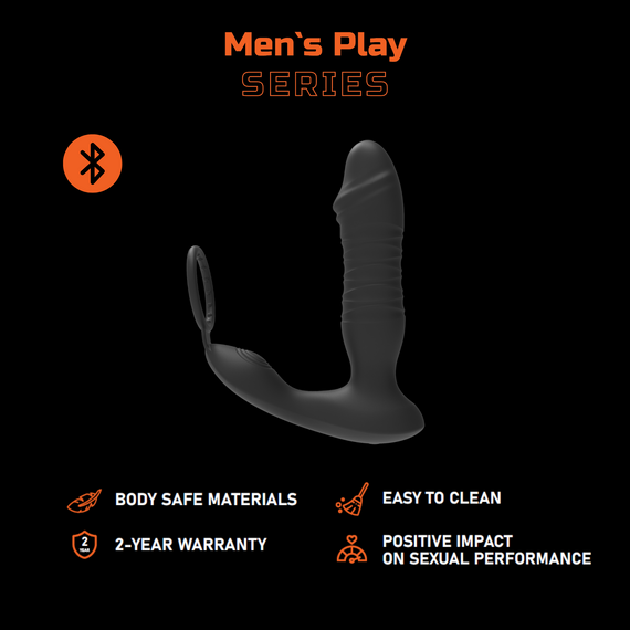 Масажер простати - Erospace Men’s Play Thrusting Prostate Massager APP Controlled B5 | Зображення 1