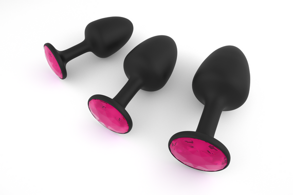 Анальна пробка Dorcel Geisha Plug Ruby M з кулькою всередині, створює вібрації, макс. діаметр 3,2см Sex Aura