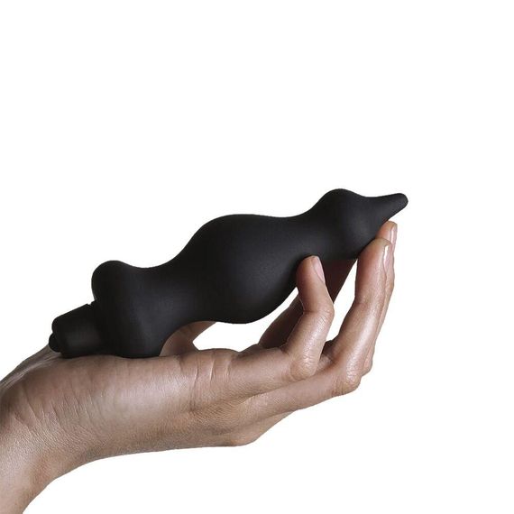 Анальна пробка з вібрацією Adrien Lastic Bullet Amuse Black, макс. діаметр 3,9 см | Зображення 4