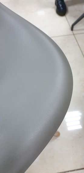 Стул Смайл на деревянных буковых ножках, сиденье пластик серый | Зображення 4