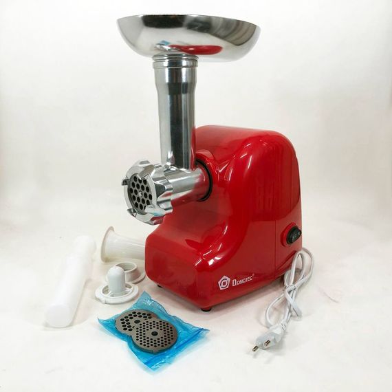 М'ясорубка електрична метал Domotec MS-2017, Електром'ясорубка для шатківниці, RQ-808 М'ясорубка металева | Зображення 4