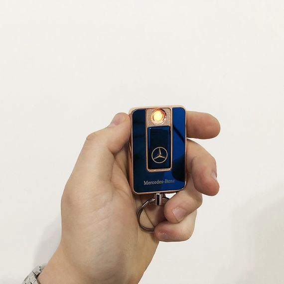 Запальничка спіральна USB-811. Mercedes. Колір синій | Зображення 1