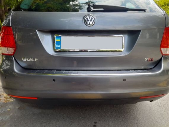 Накладка на задний бампер Carmos (SW, нерж) для Volkswagen Golf 6 | Зображення 3