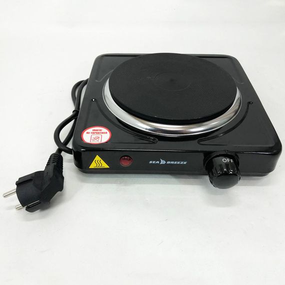 Настільна електро плита Sea Breeze SB-061 чорна | Плита домашня KQ-297 Плита побутова