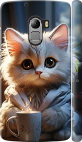 Чохол на Lenovo A7010 Білий кіт "5646m-232-2448"