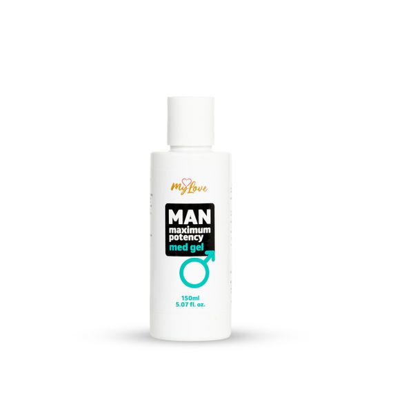 Інтимний гель-лубрикант для чоловіків - MyLove Man Maximum Potency Med Gel, 150 мл Sex Aura