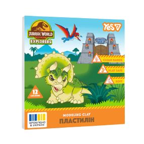 Пластилин YES Jurassic World Kids 540730 12 цветов