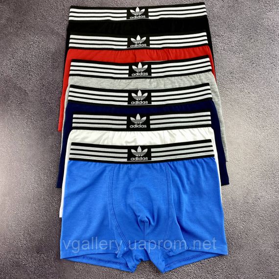 Мужские трусы Adidas, мужские боксеры Адидас, хлопковые трусы Адидас Премиум качества XXXL, Красный | Зображення 4