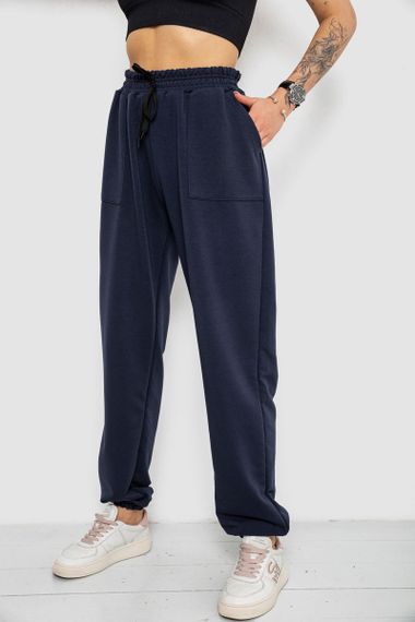 Спортивні штани жіночі, колір темно-синій, 238R347 | Зображення 2