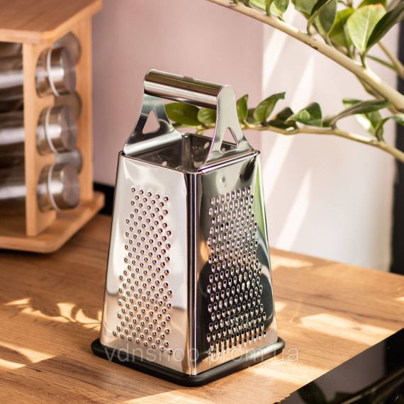 Універсальна терка для овочів і фруктів 13×13×24,5 (см) з нержавіючої сталі HP-8-14 | Зображення 4