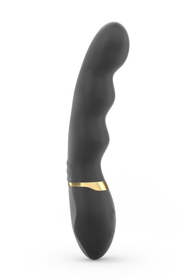 Вібратор ультрастимулювальний Dorcel Too Much Rechargeable Black, гнучкий і потужний, 3 вібромотори Sex Aura
