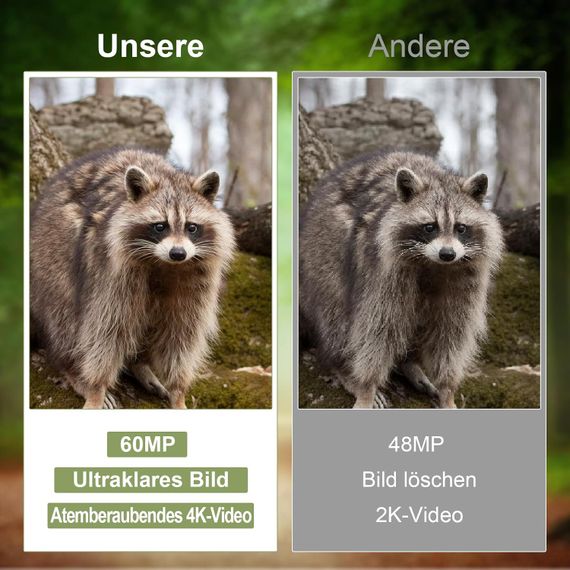 Камера для полювання 4K 60MP Full HD Wi-Fi з програмою для передачі даних на мобільний телефон | Зображення 5