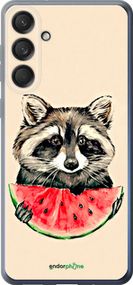 Чохол на Samsung Galaxy M55 Єнотик з кавуном "4605u-3688-2448"