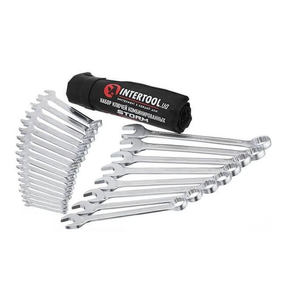 Набір ключів комбінованих 25 од., STORM, 6-32 мм, чохол INTERTOOL XT-1000 | Зображення 2