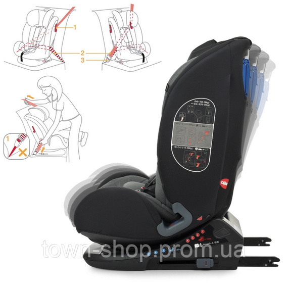 Автокресло ME 1093 MEMPHIS Gray Black | Зображення 9
