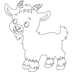 Роспись по полотну "Козлёнок" 15106-AC 25х30 см