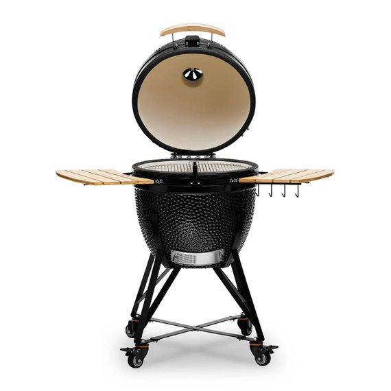 Керамічний вугільний гриль Kamado Bono Grande Ø 59 см чорний TQ0023ALLIN Код: 013912 | Зображення 1