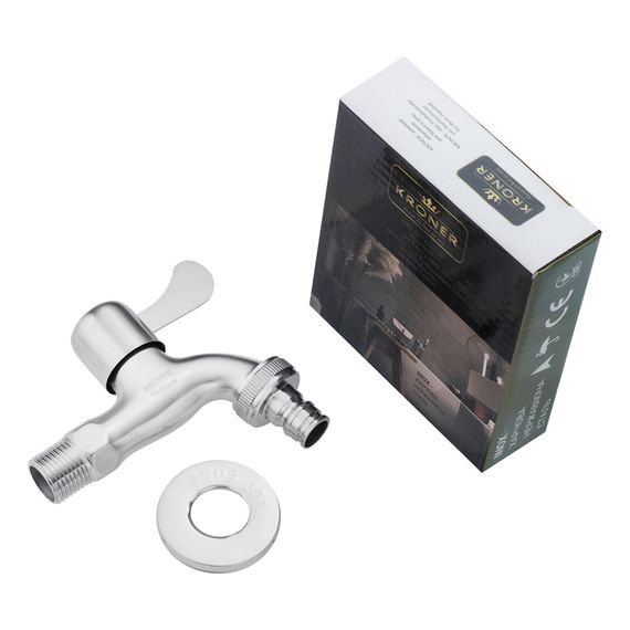 Кран для поливу Kroner KRP Edelstahl Klassisch - ESG099 1/2'' ЗР (CV022964) | Зображення 2