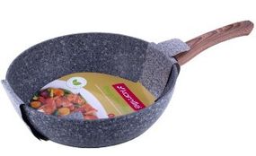 Сковорідка-сотейник d26см алюміній а/п Grey marble 4166 KAMILLE