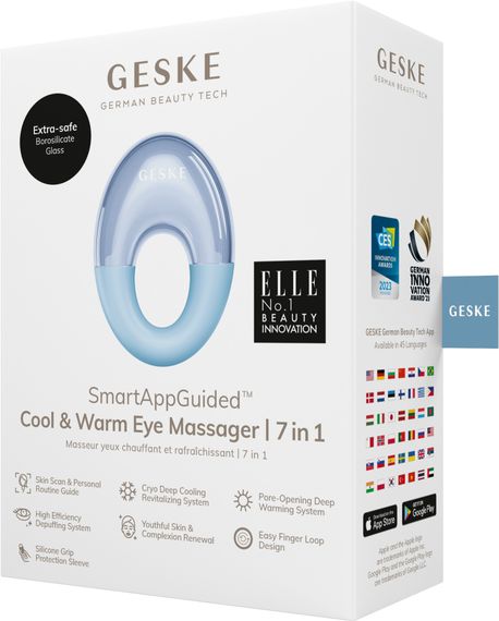 Масажер для очей GESKE Cool&Warm Eye Massager 7в1 aquamarine | Зображення 7