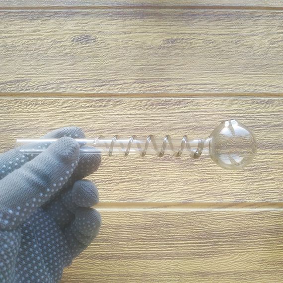 Стеклянная трубка Spira Oil Gray | Зображення 1