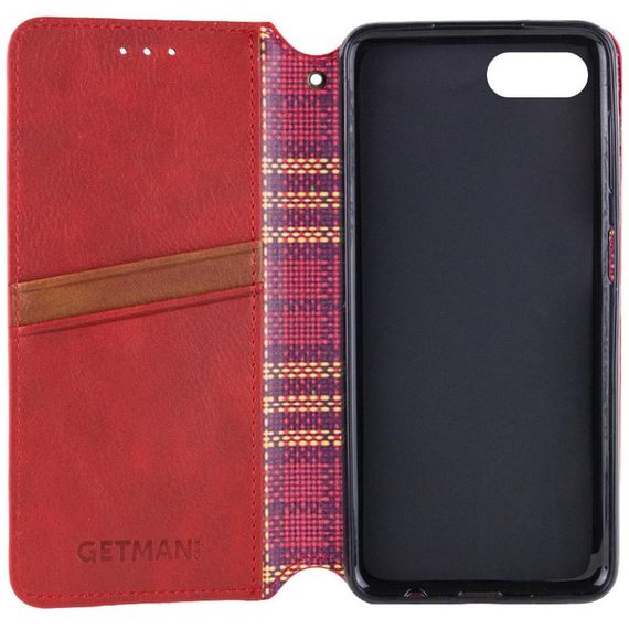 Кожаный чехол-книжка GETMAN Cubic (PU) для Apple iPhone 7 / 8 / SE (2020) (4.7") Красный | Зображення 2