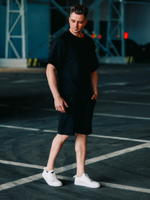 Комплект Оверсайз лето чёрный S M