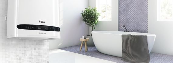 Водонагрівач TESY Bellislimo Cloud GCR 502722 E31 ECW Wi-Fi 50 л, 2,2 кВт, "мокрий" ТЕН, універсальний, прямокутний, білий (304766) | Зображення 1