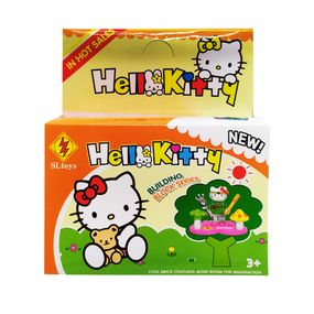 Конструктор дитячий Hello Kitty ігровий конструктор Котик для дівчат розвиваючий конструктор дитячий