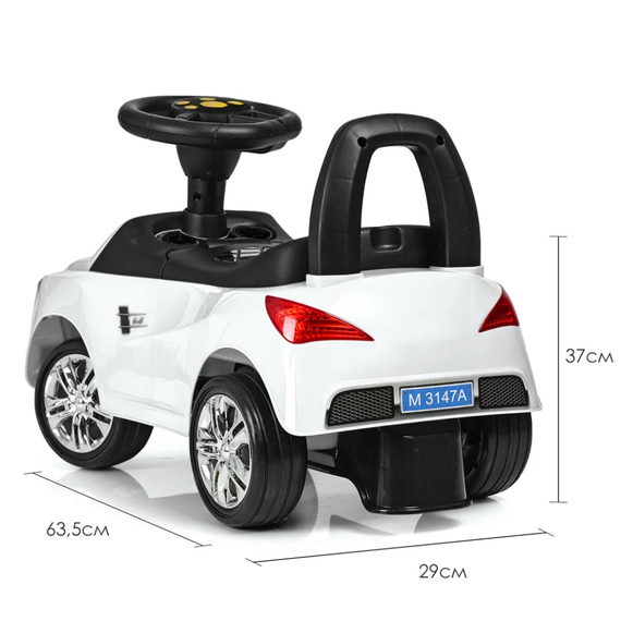 Каталка-толокар Bambi M 3147A-1 Білий музичний | Зображення 2
