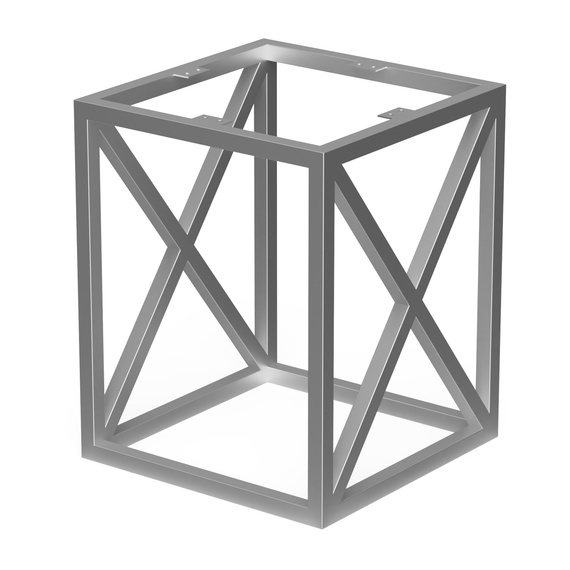 Подстолье каркас для журнального стола из металла 340×340mm, H=420mm Серый | Зображення 1