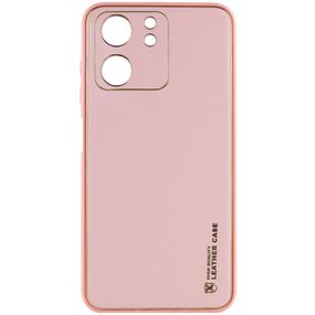 Кожаный чехол Xshield для Xiaomi Redmi 13C / Poco C65 Розовый / Pink