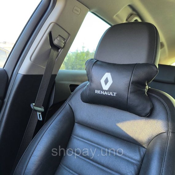 Автоподушки с логотипом Renault Рено, Автоподушка подарок, Подушка под шею с логотипом EH-48 | Зображення 2