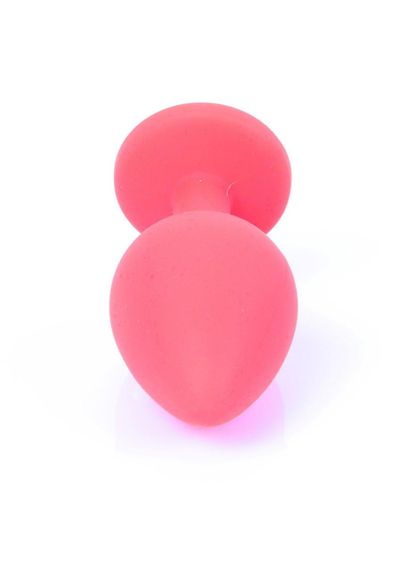 Анальна пробка - Jewellery Silicone Red Plug M Blue Sex Aura | Зображення 4
