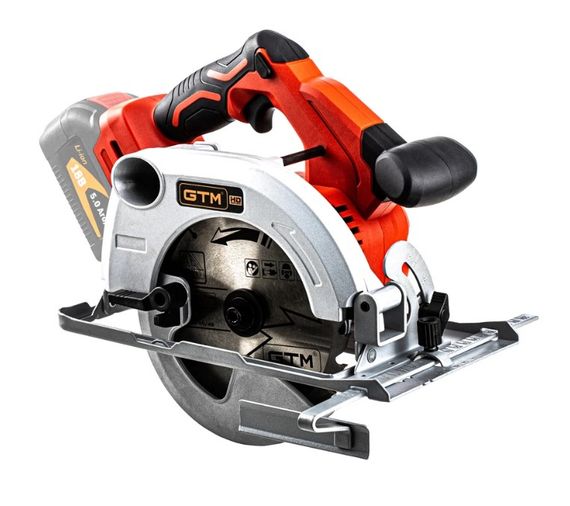 Акумуляторна дискова пила GTM CS18/165BL безщіткова без АКБ і ЗП (CS18/165BL)