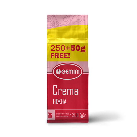 Кава Gemini Crema мелена 300г