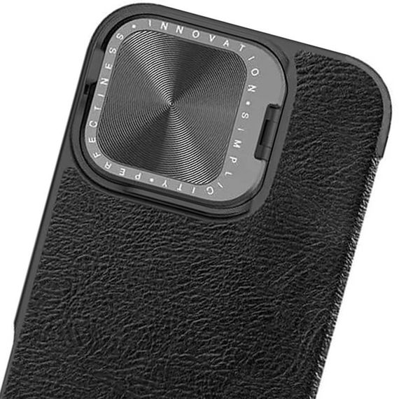 Шкіряний чохол-книжка Nillkin Qin Prop для Apple iPhone 16 (6.1") Black | Зображення 5