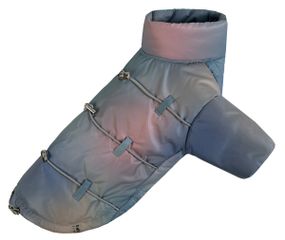 Куртка з фіксаторами тайдай блакитна K-83