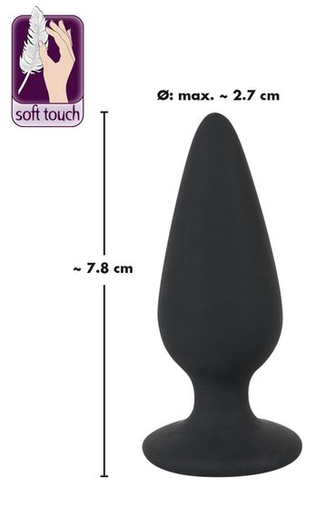 Анальна пробка Black Velvets Heavy Plug, 40 г | Зображення 1