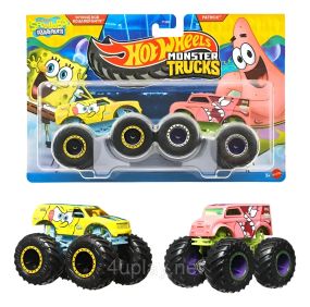 Подарочный набор 2 монстр-трака Hot Wheels Губка Боб Квадратные Штаны и Патрик Стар