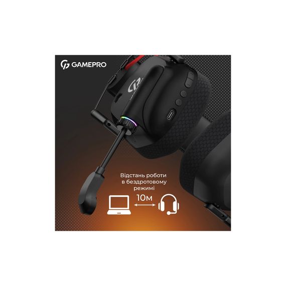 Навушники GamePro Genesis Mercury Pro 3-Mode Black (HSW120B) | Зображення 7