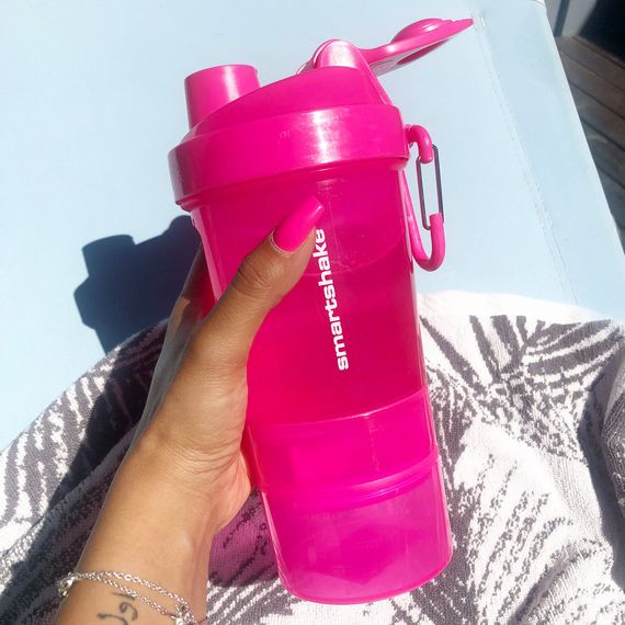 Шейкер спортивний SmartShake Original2GO 600ml Neon Pink | Зображення 4