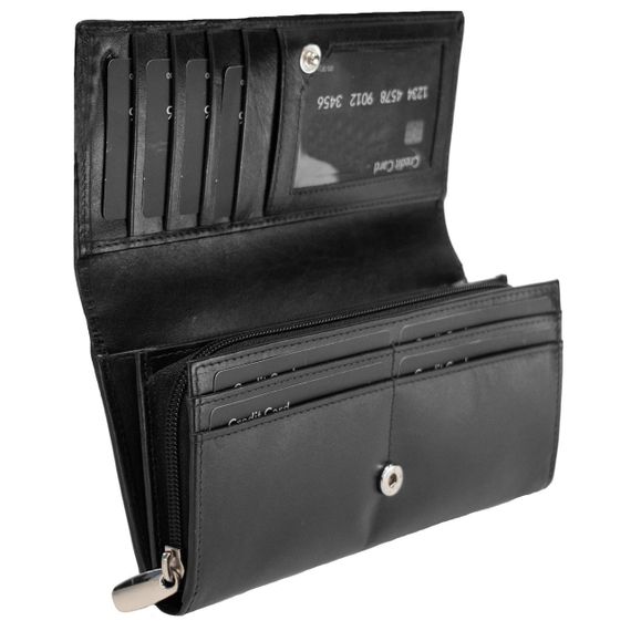 Гаманець жіночий шкіряний Semi Line RFID Black (P8264-0) | Зображення 1