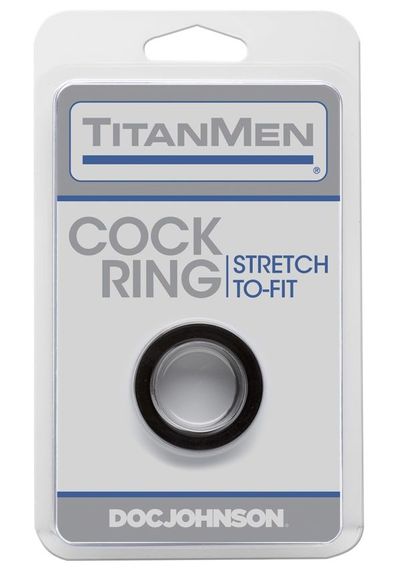 Ерекційне кільце Doc Johnson Titanmen Tools - Cock Ring - Black | Зображення 1