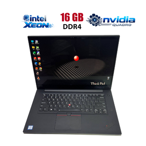 Мобільна робоча станція Lenovo ThinkPad P1 Gen1 / 15.6" (3840x2160) IPS Touch / Intel Xeon E-2176M (6 (12) ядер по 2.7 - 4.4 GHz) / 16 GB DDR4 / 256 GB SSD / nVidia Quadro P2000 Max-Q, 4 GB GDDR5, 128-bit / WebCam б/в