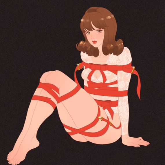 Фіксатор бондаж з бантом для нижньої частини тіла UPKO Bowknot, червоний Sex Aura | Зображення 6